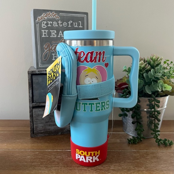 New South Park Butters Stainless 40oz Tumbler with Boot and Pouch - Picture 2 of 5